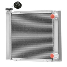 22x19 2 Row Aluminum Crossflow Double Pass Radiator Chevy SBC 350