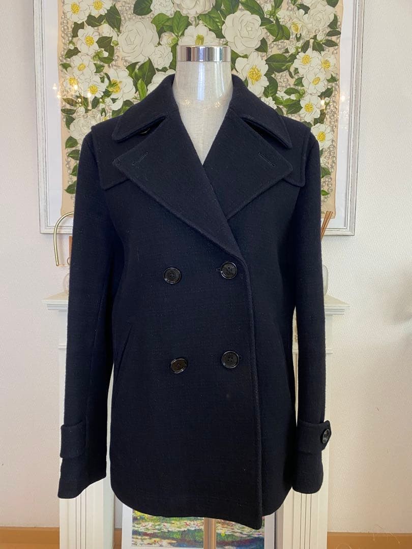 BURBERRY BLACK LABEL Peacoat Black Size LL From Japan