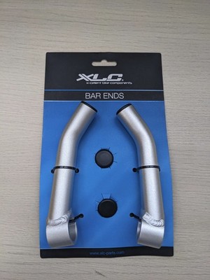 XLC Bar Ends Lenkerenden 2501570002 BE-A01 gebogen 140 mm silber