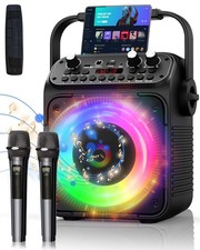 Karaoke Machine for Adults, Portable Karaoke System with 2 Wireless Microphon...