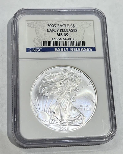 2009 Eagle S$1 Early Releases NGC - MS 69 American Silver Eagle!