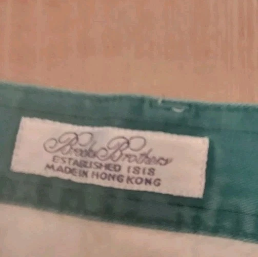 Pantalones Cortos Brooks Brothers Para Hombre 38 Verde Resistente a la Gastación Chino Senderismo Tareas Foto 3 de 4