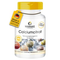 Calciumcitrat 90 Tabletten - 300 Mg Calcium Pro Tablette - 100% Pur | Warnke