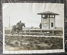 1927 Horse Racing Press Photo: C.T. Worthington at Aurora Downs in Chicago?
