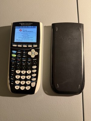 TI-84 Plus C Silver Edition Graphing Calculator   Tested & Working   NO CHARGER