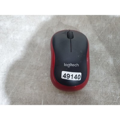 Logitech M185 MR0084 Optische Maus Schwarz & Rot Kabellos 3 Tasten Scrollrad