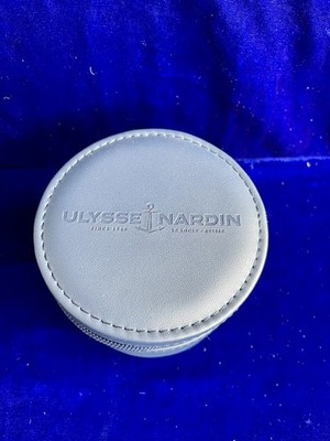 Ulysse Nardin Blue Travel Storage  3.75'' x 2.75'' Watch Case Box