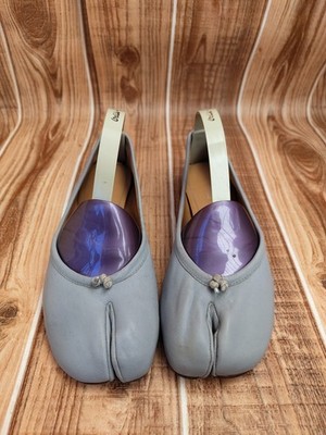 Maison Martin Margiela TABI Leather Gray Ballerina Flats EU 35.5  US 5.