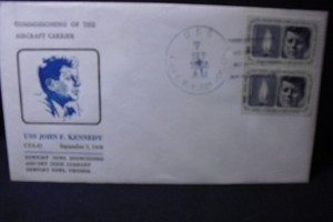 1968 Commissioning of the Aircraft Carrier "USS John F Kennedy" Unaddressed