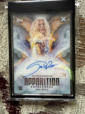 2025 Topps WWE Exalted Sol Ruca Apparition Auto On Card Rare