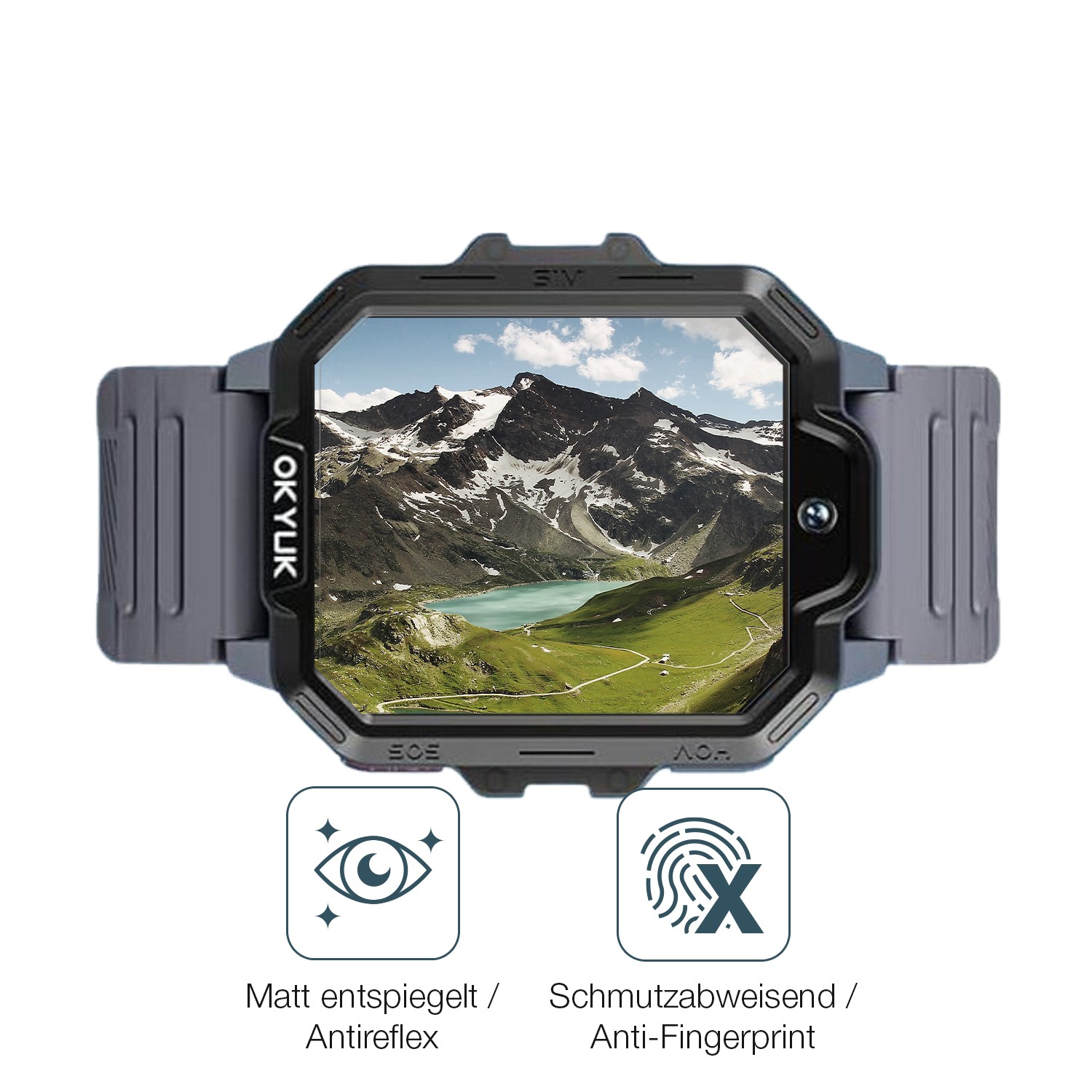 6x protective film for Okyuk T17 anti-glare screen protection dipos