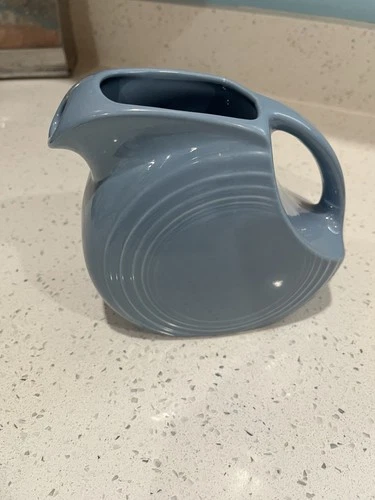 Fiesta Light Blue Small Disc Water Pitcher.  5.75"  Fiestaware Ceramic