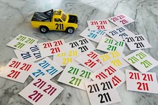 AFX Auto World Custom DATSUN PICK UP 211 decals multi pack