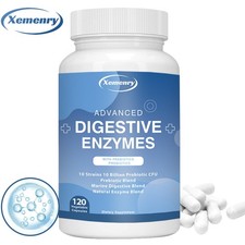 Digestive Enzymes Capsules - with Prebiotics  Probiotics - 120pcs