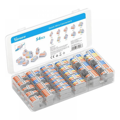 Sonoff D1-2 Wire Splicing Connector Pack, Verbindungsklemmen, 54 Stück
