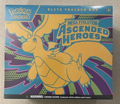 Pokémon TCG Elite Trainer Box Mega Evolution Ascended Heroes New Sealed  