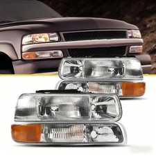 Torchbeam Headlights Assembly For 1999-2002 Chevy Silverado 15002500