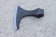 Hand-Forged Viking Style Decorative Axe Head   Medieval Replica for Cosplay