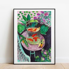 Art print Matisse Goldfish Bowl giclee poster gallery wall art painting