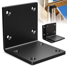 2 Pcs 6"x6"x5" Heavy Duty Steel Corner Brackets 90 Degree Countertop Fireplac...
