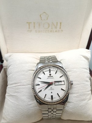 Vintage Titoni Airmaster White Dial Automatic 35mm Men's Watch