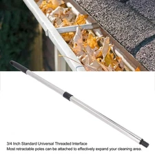 Gutter Cleaner Pole Aluminum Alloy 2‑8.2ft Stretchable Roofing Tool Extension