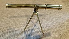 Vintage Haverhill’s Admiral Nelson 25x30 Adjustable Brass 14” Telescope w/Tripod