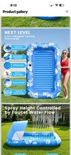 Next Level 2-in-1 Inflatable Tanning Pool Lounge with Canopy