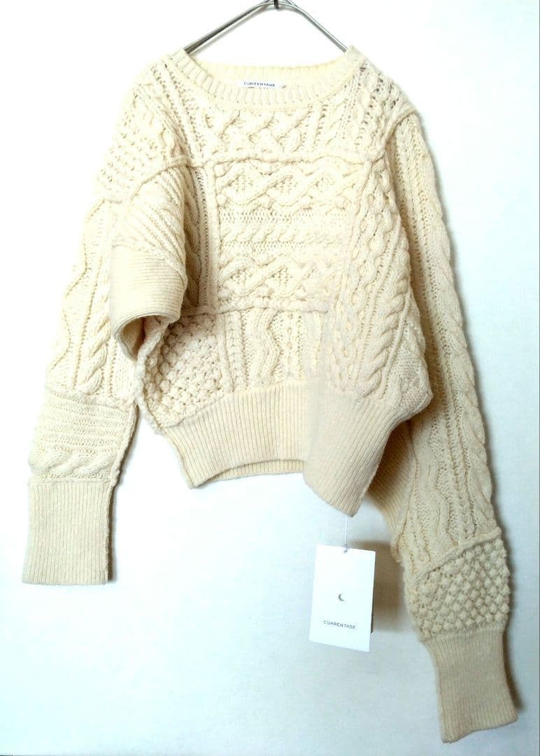 CURRENTAGE cable patch knit - image 1