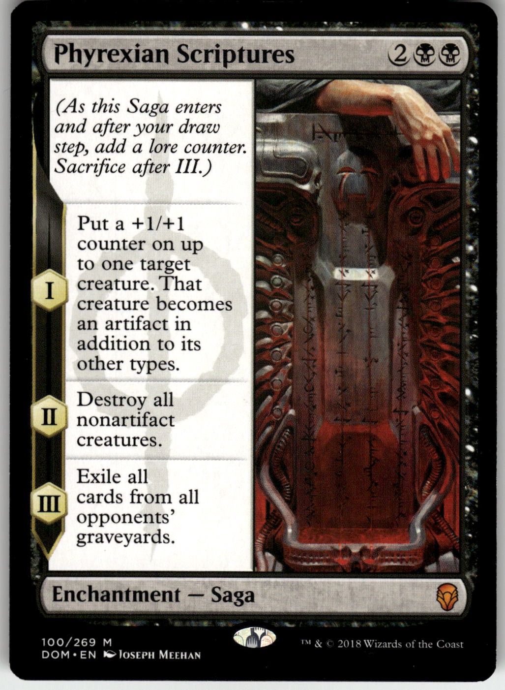 Phyrexian Scriptures 100 - Magic: The Gathering DOM - NM