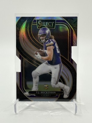 T.J. Hockenson 2024 Panini Select - Premier Level #194 Silver Prizm Die-Cut