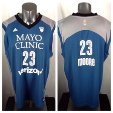 Adidas Minnesota Lynx WNBA #23 Mya Moore Jersey (XL) 2017 Mayo Clinic Verizon