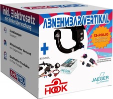 HOOK ANHÄNGERKUPPLUNG für Skoda Superb I 3U4 Limousine abnehmbar v. +13polig SPE