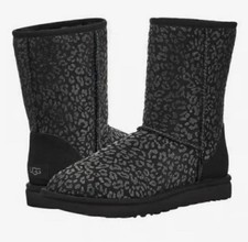 UGG Kids' Classic II Glitter Leopard Boot Size 4