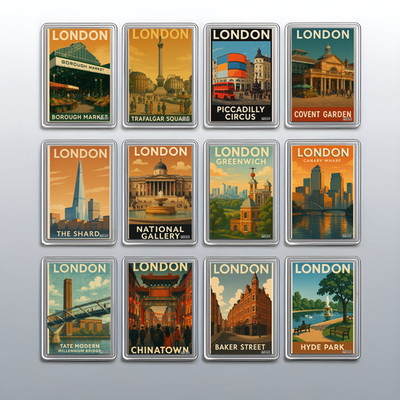 Acryl London Reise City Kühlschrankmagnet - Souvenir Geschenk Kühlschrank Deko