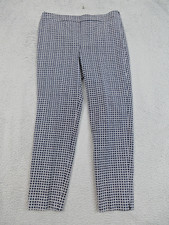 Talbots Chatham Ankle Pants Womens 10 Geometric Print Stretch Trousers