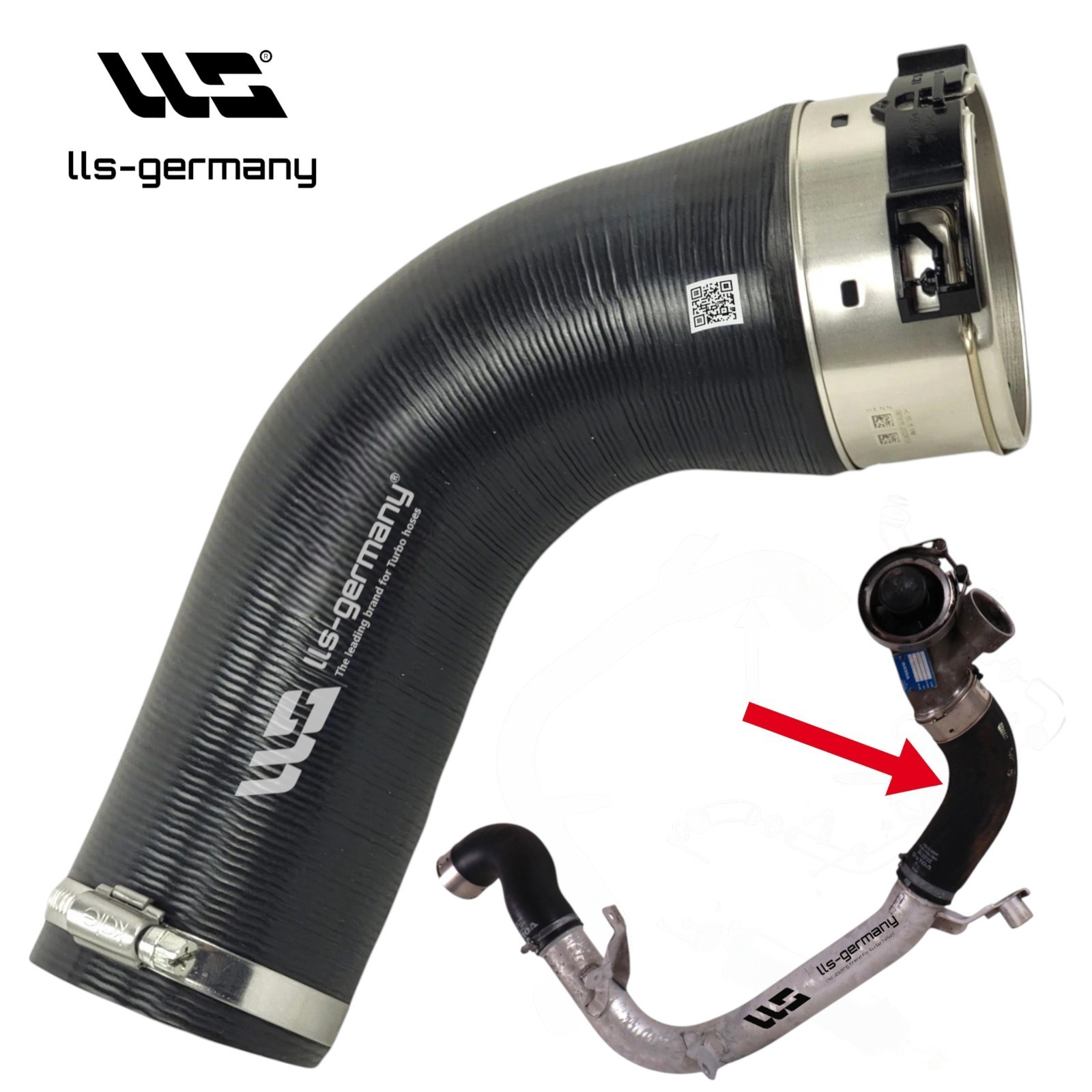 Turbo Hose For VOLVO S90 II 2.0 D4, D5, AWD Intercooler Hose 31657743