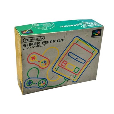 Nintendo Super Famicom Console SHVC-001 w/ 2 Controllers Box 9.65 x 7.87 x 2.87