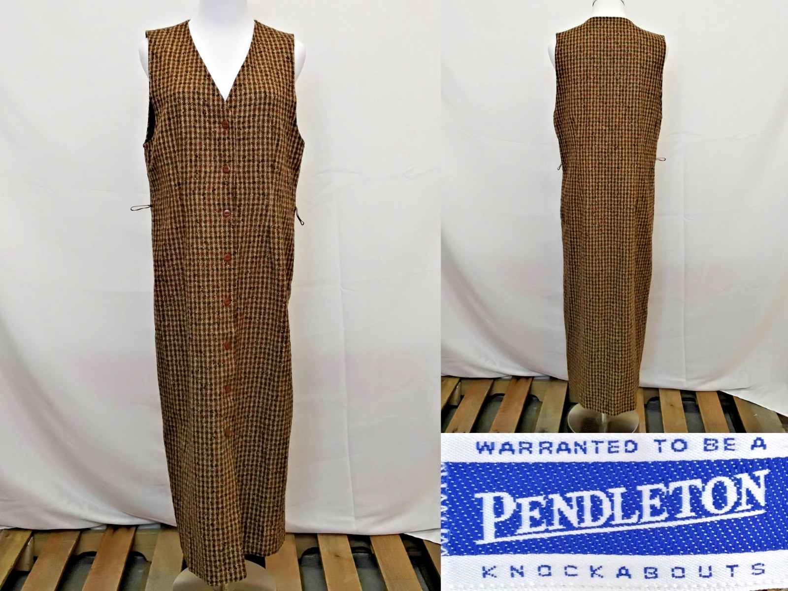 Pendleton Knockabouts Wool Shift Dress Women's 6 … - image 1