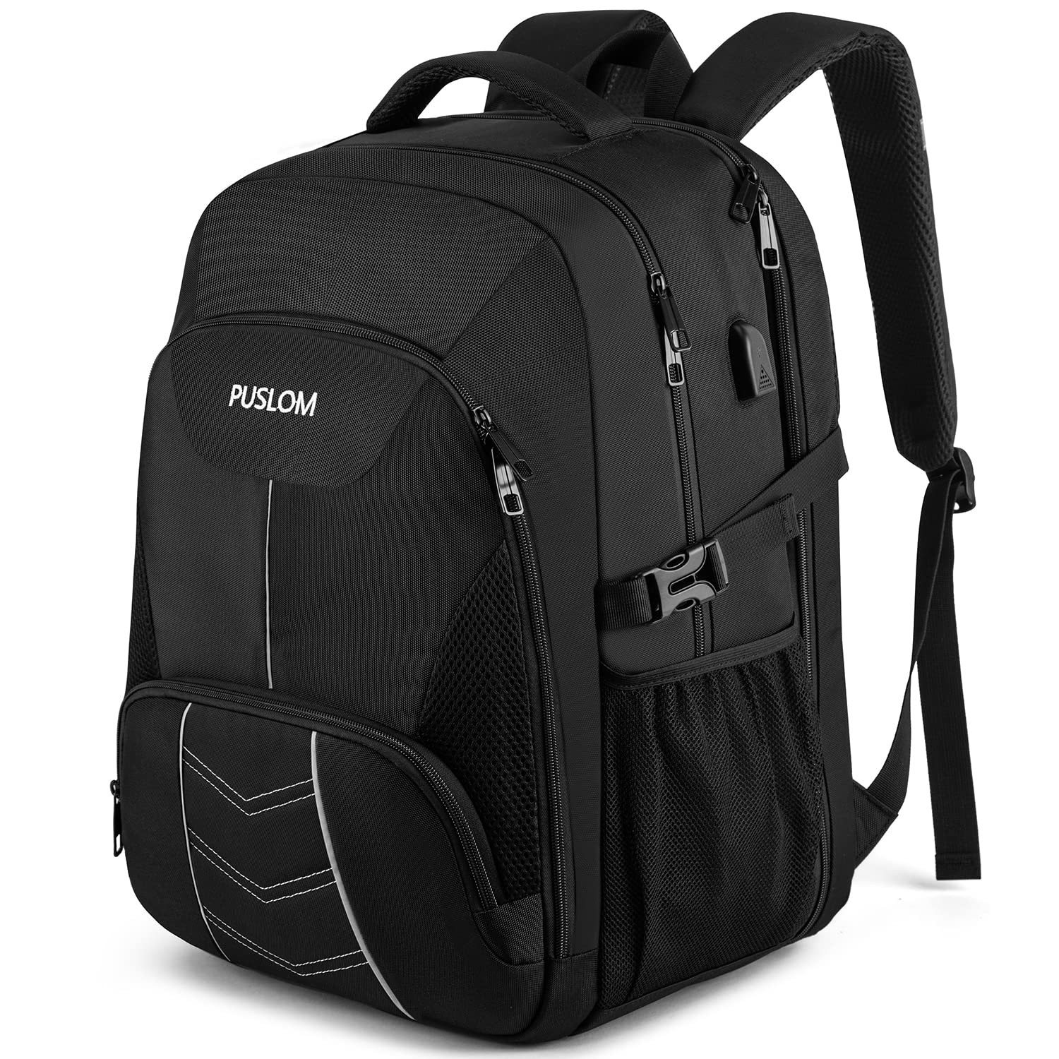 Extra Large 55L Travel Laptop Backpack for Men with USB Charging Port 18.4 Inch