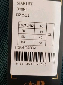 Dita Von Teese Eden Green Starlift Bikini Panties Sz XL