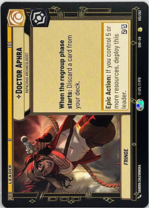 Doctor Aphra - 015/262 - Rare - Shadows of the Galaxy - Star Wars Unlimited