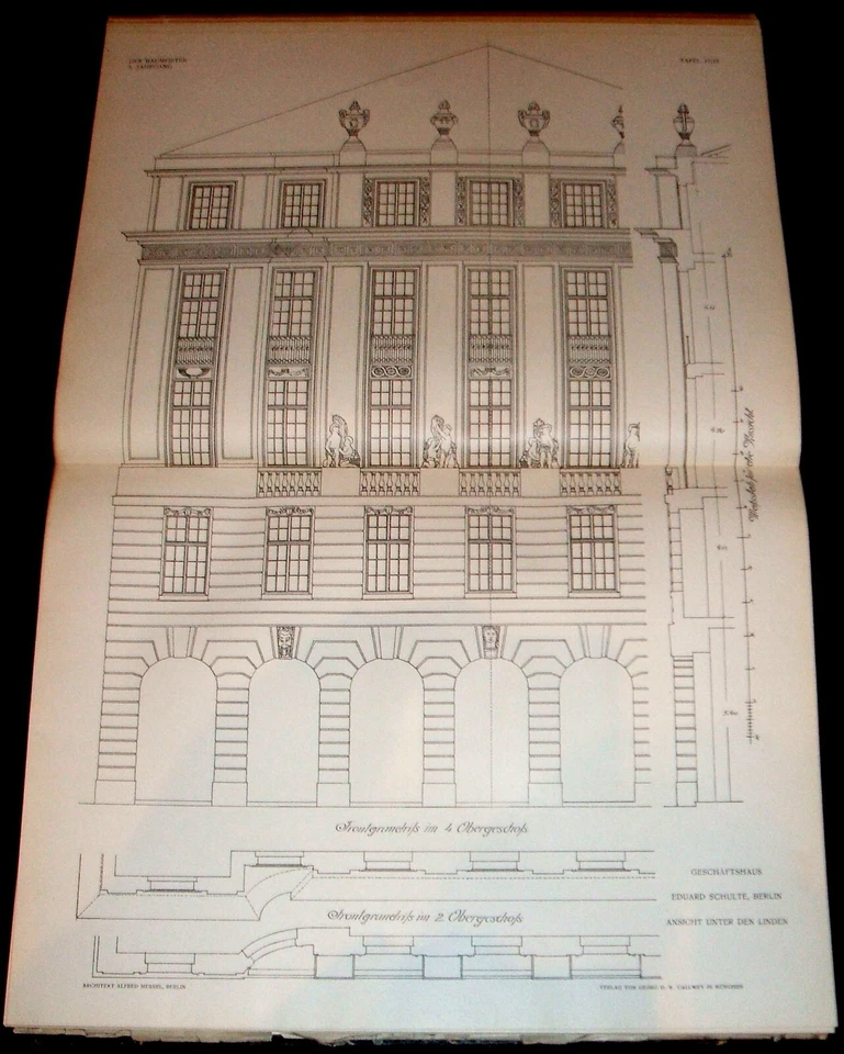 1908 Der Baumeister, German architecture Art Nouveau houses illustrated yearbook - Image 4 of 4