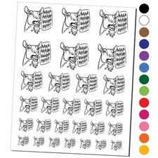 Screaming Goat Temporary Tattoo Water Resistant Set