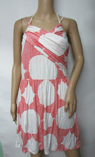 Envi Stretch Knit Red Dot Print Sleeveless Wrap Dress Size S