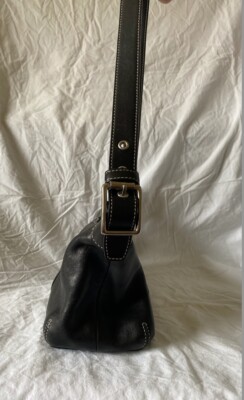美品✨COACH Hobo Leather Tote Bag Black Black Leather Women's Totes & Carryall Bags | Coach