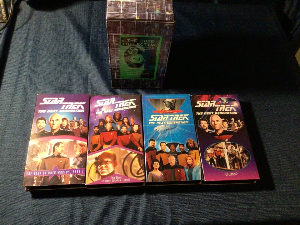 Star Trek The Next Generation The Borg Collective 4 VHS Box Set 1996 - Image 4 of 4