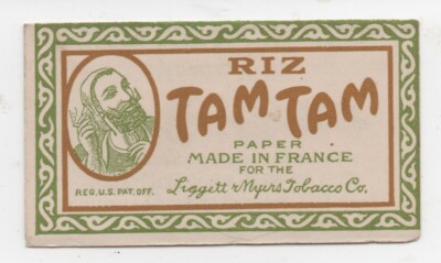 Antique Riz Tam Tam Cigarette Papers Cover Only