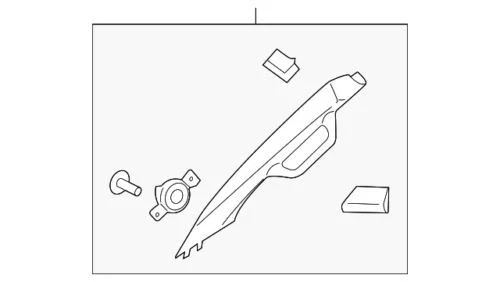 Genuine Ford Windshield Pillar Trim JC3Z-2503599-AA