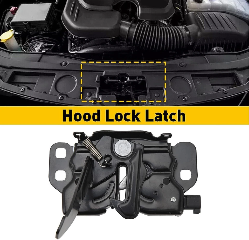 Front Hood Latch Lock Assembly For Dodge Charger Sedan & Remote Start 68261142AA Foto 3 de 4